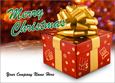 Accounting Christmas Gift (Glossy White) 