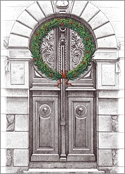 Arched Entry w Wreath