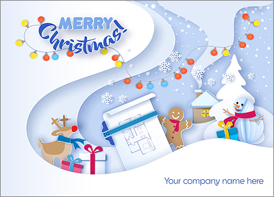 Architects Snowflakes Card