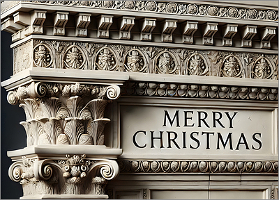Architecture Christmas Card Elegant