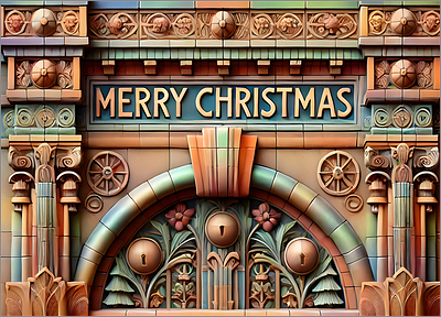 Architecture Christmas Card Exquisite