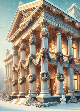 Architecture Christmas Card Joyous 