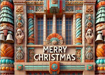 Architecture Christmas Card Sparkling