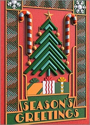 Art Deco Holiday Card