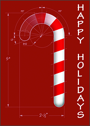 Candy Cane Drawing