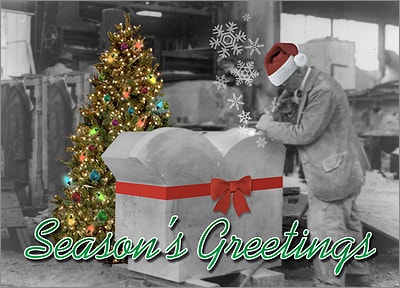 Christmas Stone Mason (Glossy White) 