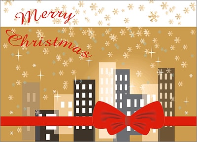 City w Bow (Glossy White) 