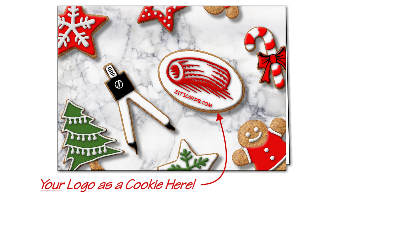 Drafting Logo Cookies (Glossy White)