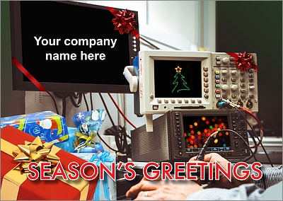 Electrical Engineers Christmas Card (Glossy White) 