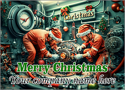 Engineer Christmas Card Schematic