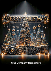 Engineer Christmas Card Structure Joy