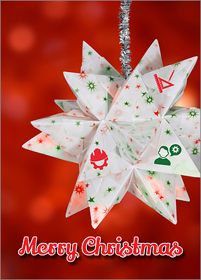 Engineering Christmas Star (Glossy White) 