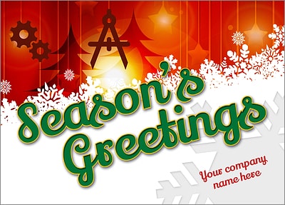 Engineering Snow Card (Glossy White) 