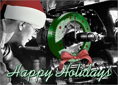 Gear Wreath (Glossy White) 