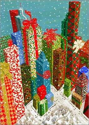 Gift Wrapped City (Glossy White) 