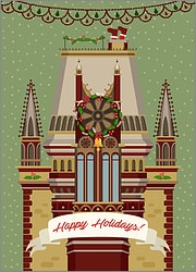Gothic Architecture Christmas Card