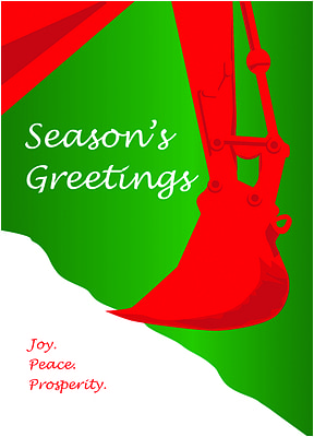 Holiday Backhoe (Glossy White) 