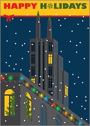 Holiday Card With Buildings