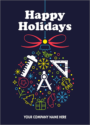 Holiday Drafting Card