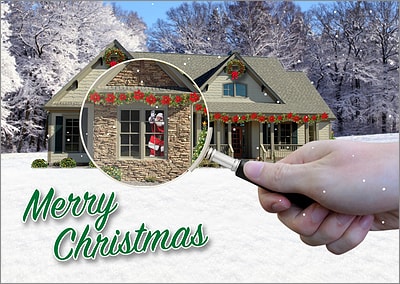 Home Inspection Christmas Card (Glossy White)