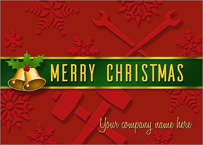 Iron Worker Card Red (Glossy White) 