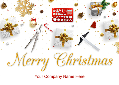 Landscape Architect Tools Holiday Card