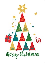 Landscape Tree Christmas Card