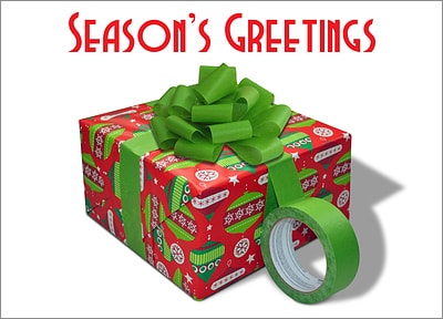 Paint Christmas Card Gift (Glossy White) 