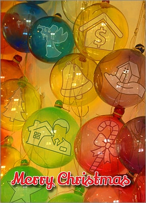 Real Estate Glass Ornaments (Glossy White)