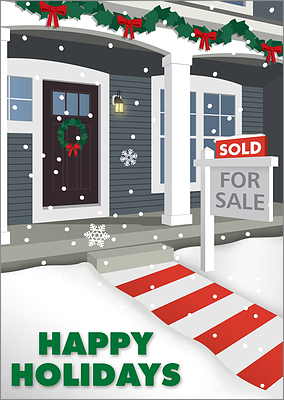 Real Estate Office Card (Glossy White) 