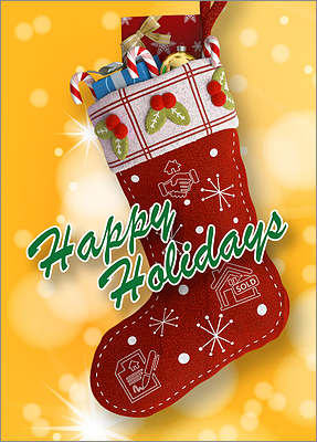 Real Estate Stocking (Glossy White) 