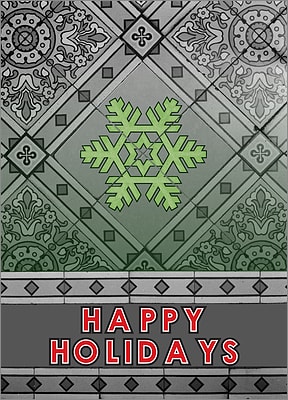 Snowflake Tile (Glossy White) 