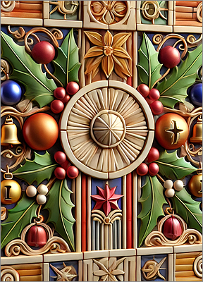 Terra Cotta Christmas Card Chic