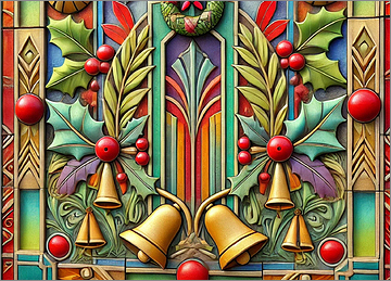 Terra Cotta Christmas Card Elegant