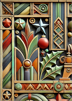 Terra Cotta Christmas Card Rustic