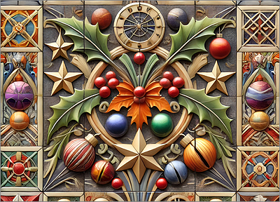 Terra Cotta Christmas Card Timeless