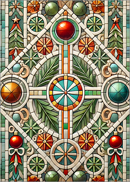 Tile Christmas Card Classic