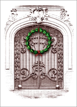 Wreath on Iron Door