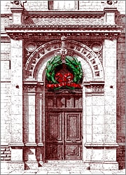 Wreath Under Arch