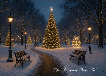 Architecture Christmas Card Path
