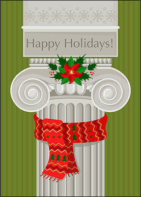 Ionic Christmas Card (Glossy White)